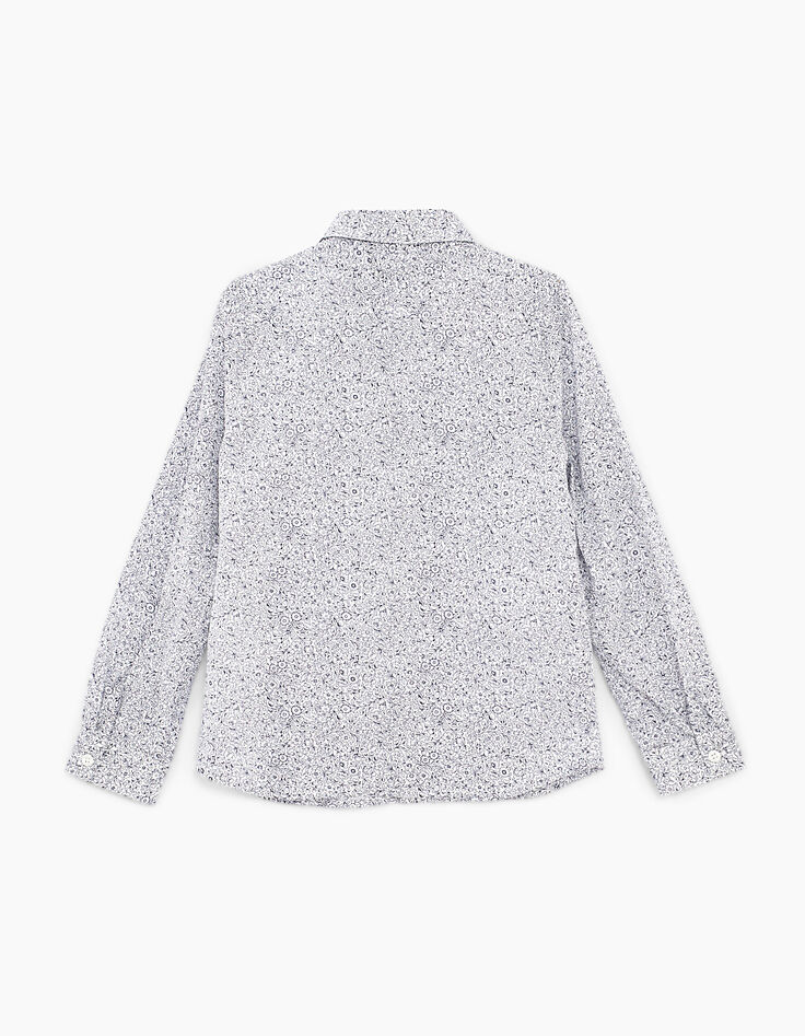 Camisa blanco roto con estampado Liberty niño-5