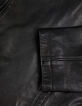 Men's Black Zipper Leather Jacket-8