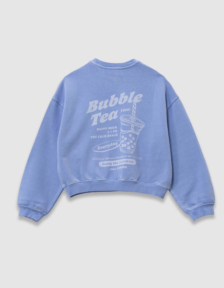 Sudadera amarilla mensajes delante espalda ni&ntilde;a-3