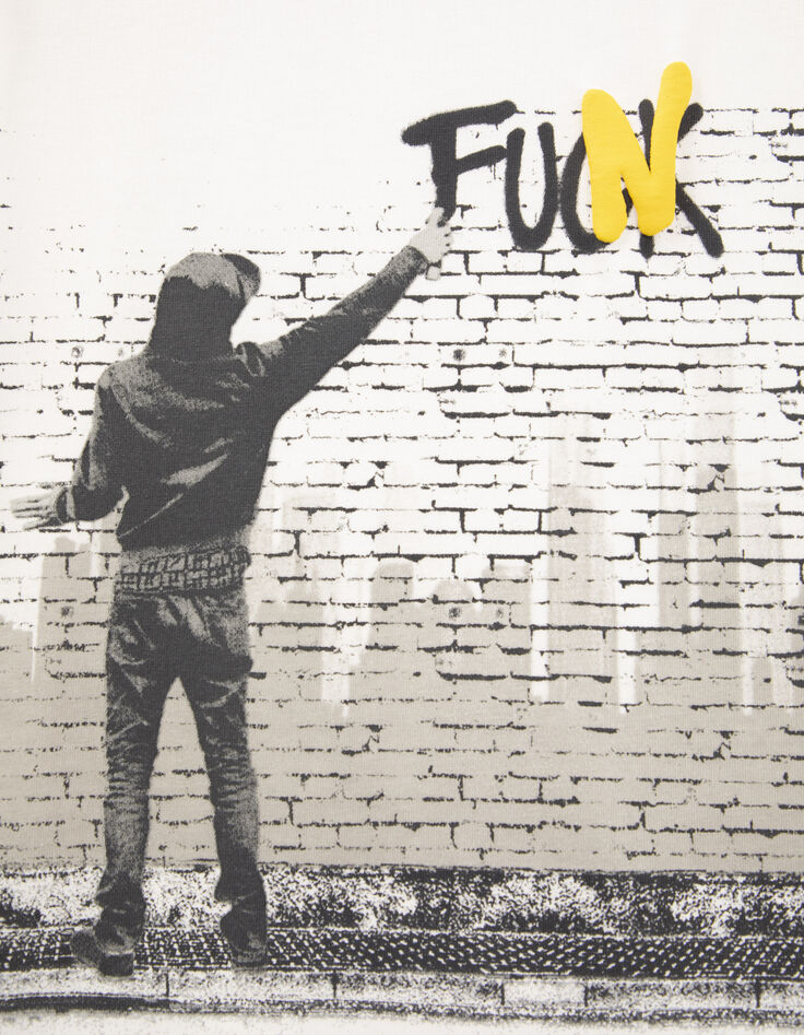 Wei&szlig;es Jungen-T-Shirt mit Sprayermotiv-6