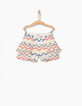 Short blanc cassé broderie anglaise colorée fille-2