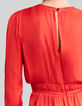 Blouse orange recyclée avec basque Femme-4