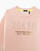 Vestido-sudadera rosa empolvado Tokyo cremallera laterales-4