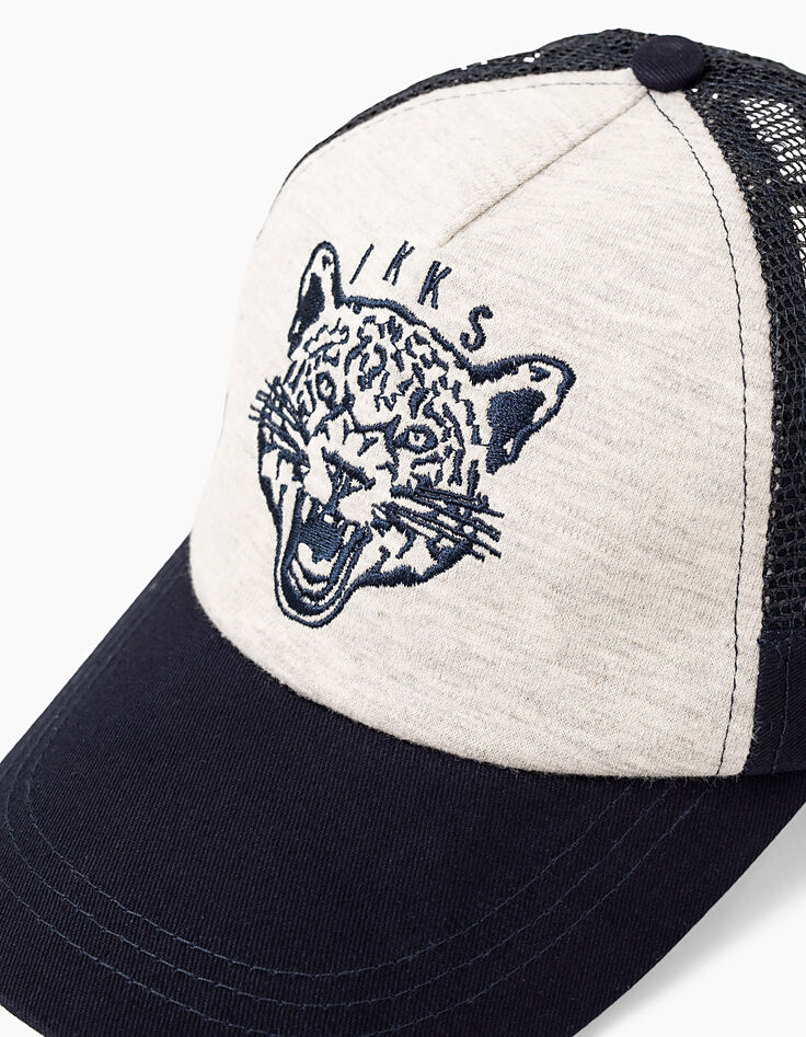 Marineblaues Baseballcap mit Tiger für Jungen -7