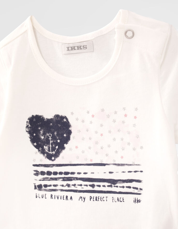 Sudadera 2 en 1 rosa pálido camiseta bebé niña-7