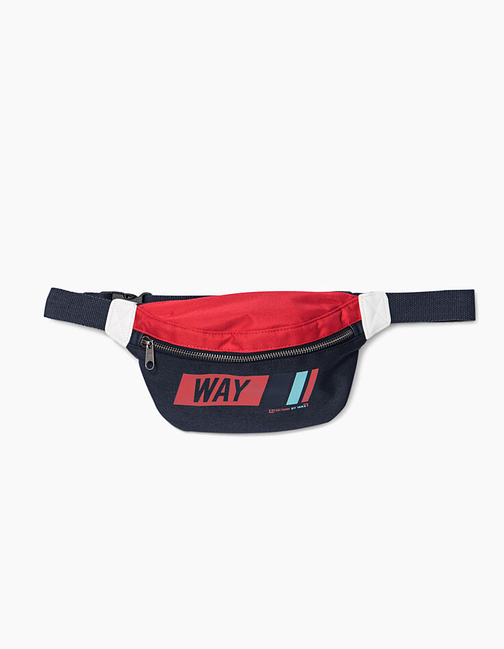Riñonera navy, blanco y rojo WAY niño -2