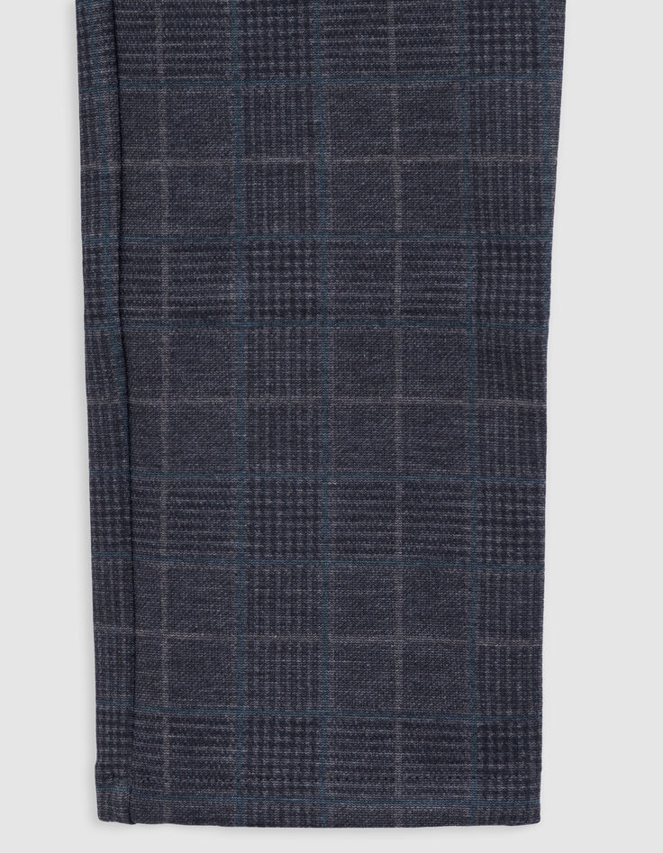 Pantalon gris maille motif prince-de-Galles garçon-3