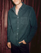 Chemise REGULAR marine en velours milleraies Homme-5