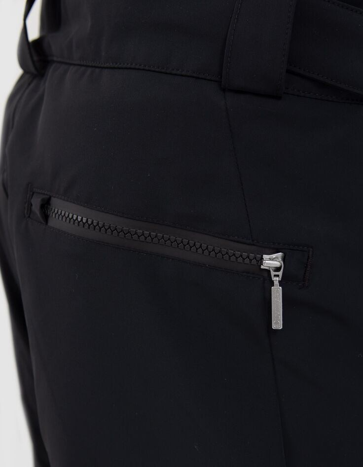 Men's black IKKS x DUVILLARD ski trousers with braces-5
