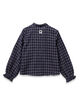 Marineblaue Karobluse Mädchen-3