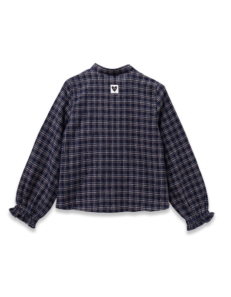 Marineblaue Karobluse Mädchen-3 Marineblaue Karobluse Mädchen-3