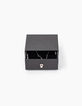 Collar largo doble cuero negro cadena metal plata mujer-4
