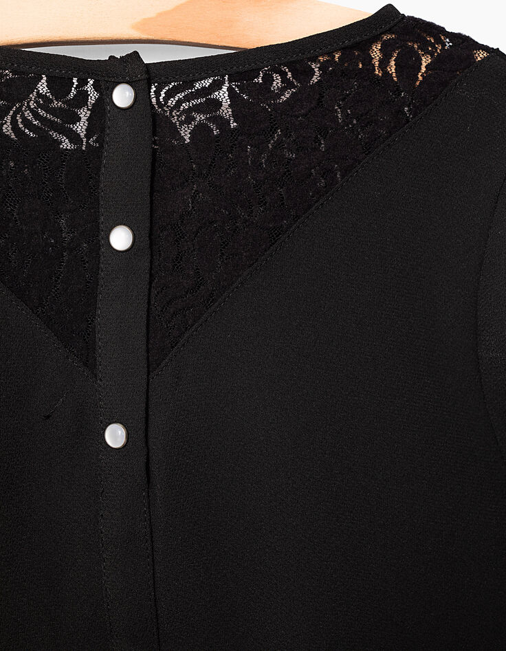 Blouse noire à dentelle, fermeture pressions fille-6 Blouse noire à dentelle, fermeture pressions fille-6