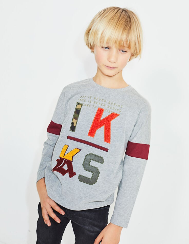 Boys’ patches T-shirt-1 Boys’ patches T-shirt-1