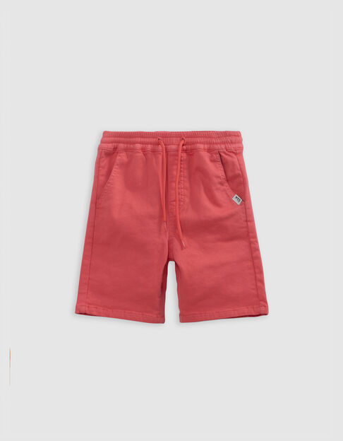Bermuda LOOSE rouge en maille garçon - IKKS