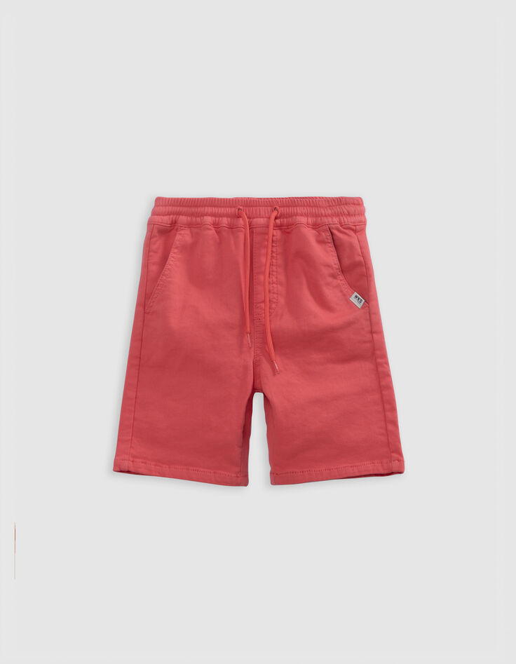 LOOSE red knitted Bermuda shorts for boy-3