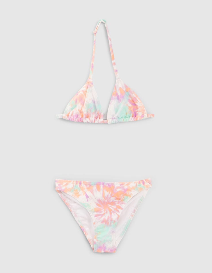 Triangelbikini lichtpaars om te knopen meisjes-1