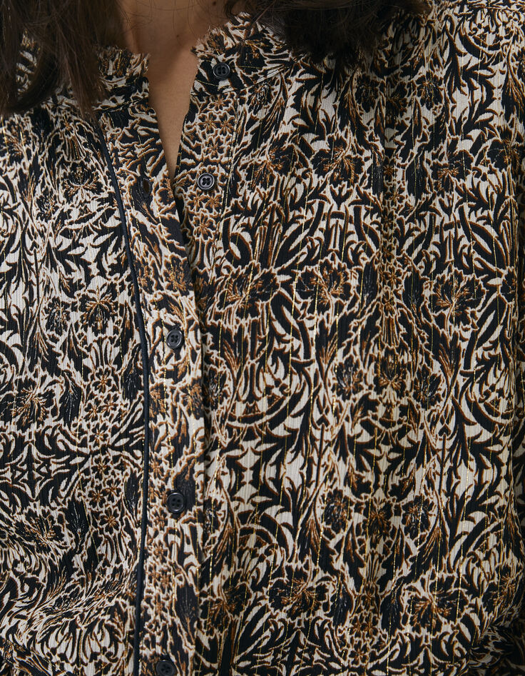 Women’s arabesque print short dress-4