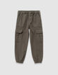 Jogger loose caqui niño-5