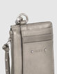 Women&rsquo;s silver leather 1440 Banker card holder-2