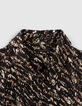 Camisa negra estampado carboncillo mujer-4