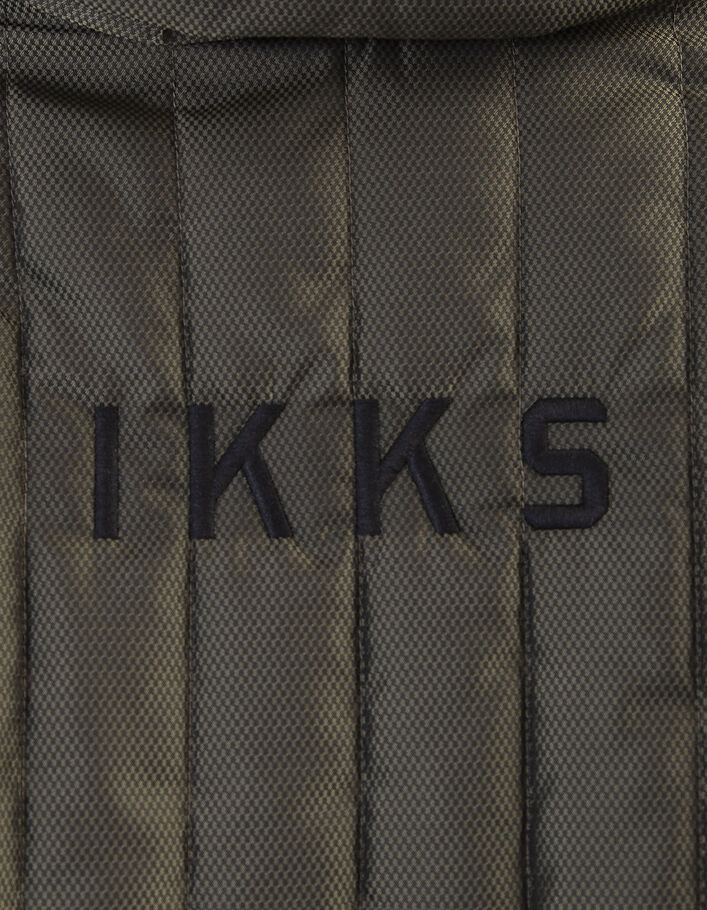 Bronskleurige gewatteerde jas met capuchon voor jongens  - IKKS