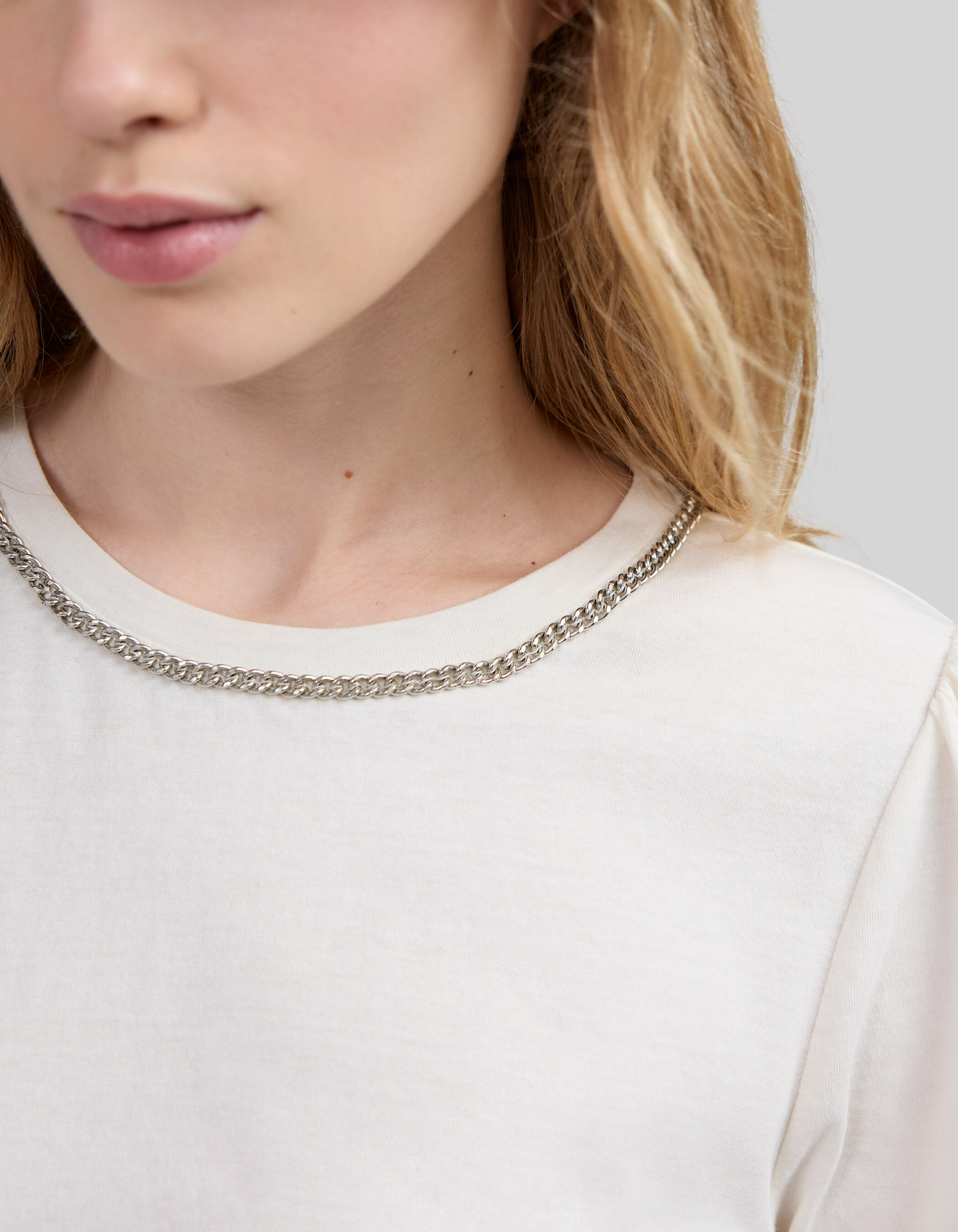 Chains collar shirt hot sale