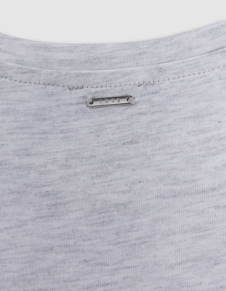 T-shirt gris visuel fruit-surfer fille-7