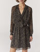 Vestido midi gasa estampado desierto mujer-1