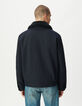 Marineblaue kurze Herren-Fliegerjacke trennbarer Kragen-3
