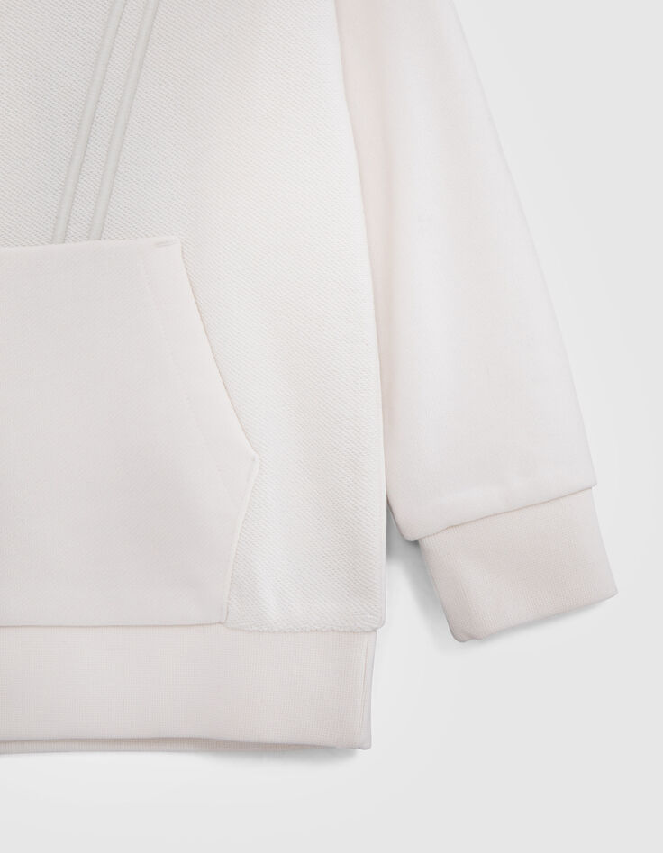 Sweat blanc cass&eacute; mix molleton maxi broderies gar&ccedil;on-4