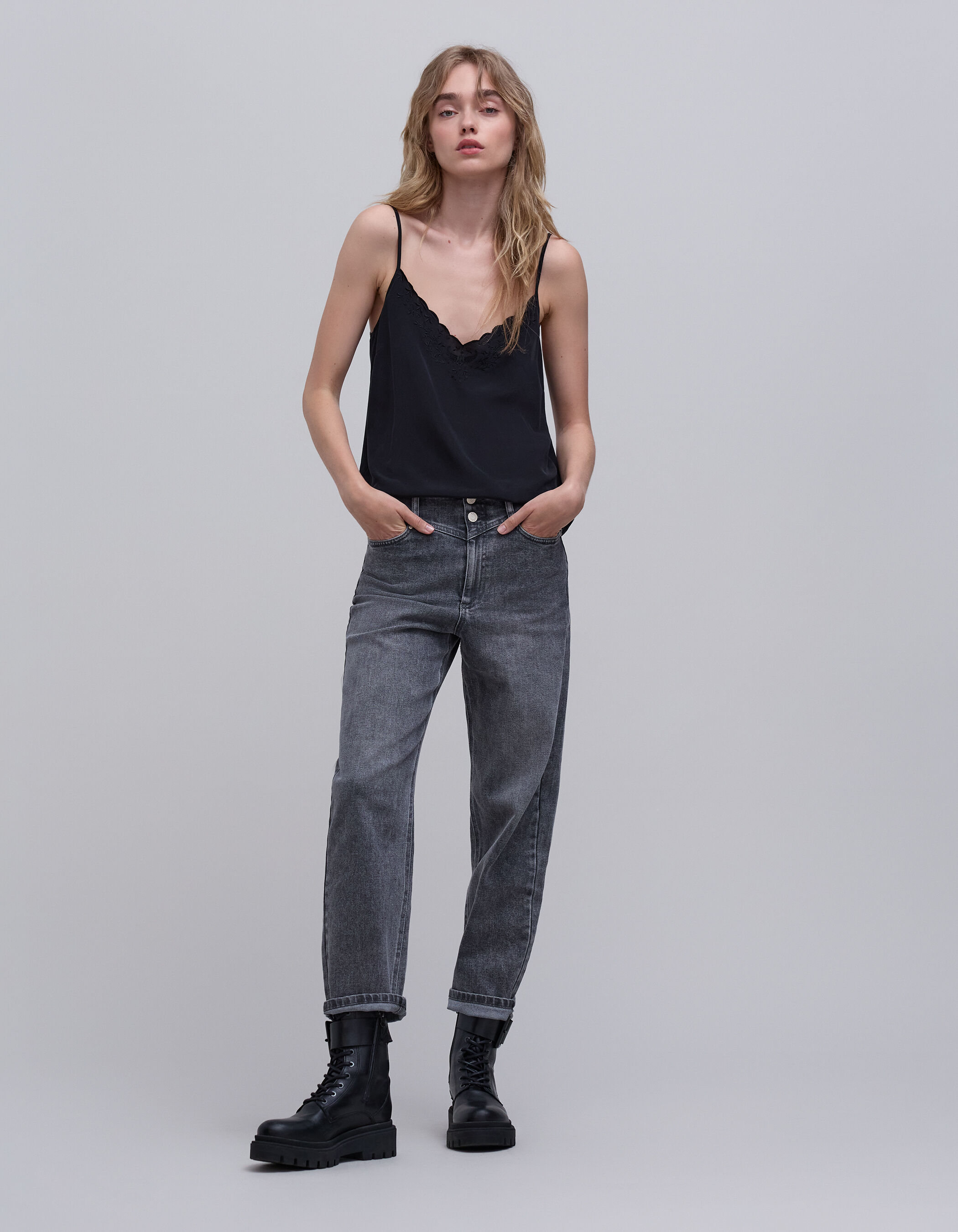 Pantalon cuir d agneau femme IKKS