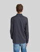 Camisa SLIM azul marino LENZING™ ECOVERO™ lunares hombre-3