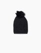 Girls' leopard beanie hat-3