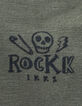 Hell khaki Babylätzchen aus Biobaumwolle mit Rocker-Print-3