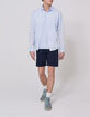 Men&rsquo;s sky blue voile SLIM shirt-6