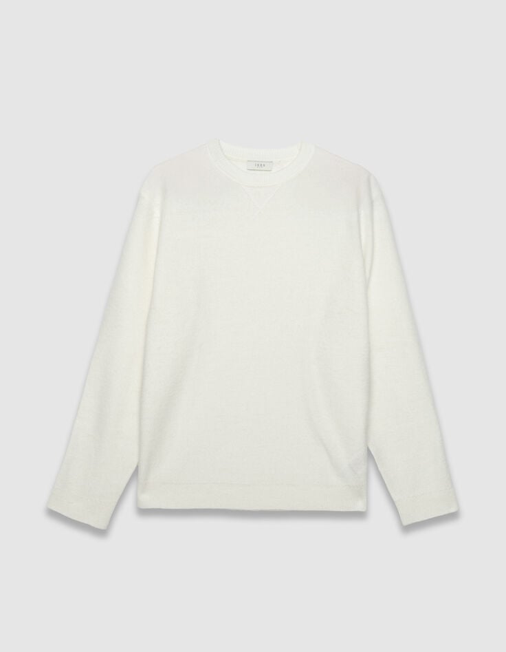 Pull écru tricot détail fantaisie Homme-7 Pull écru tricot détail fantaisie Homme-7