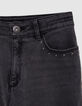 Girl's MOM grey studded jeans-3