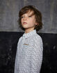 Boys’ off-white leopard print shirt -2