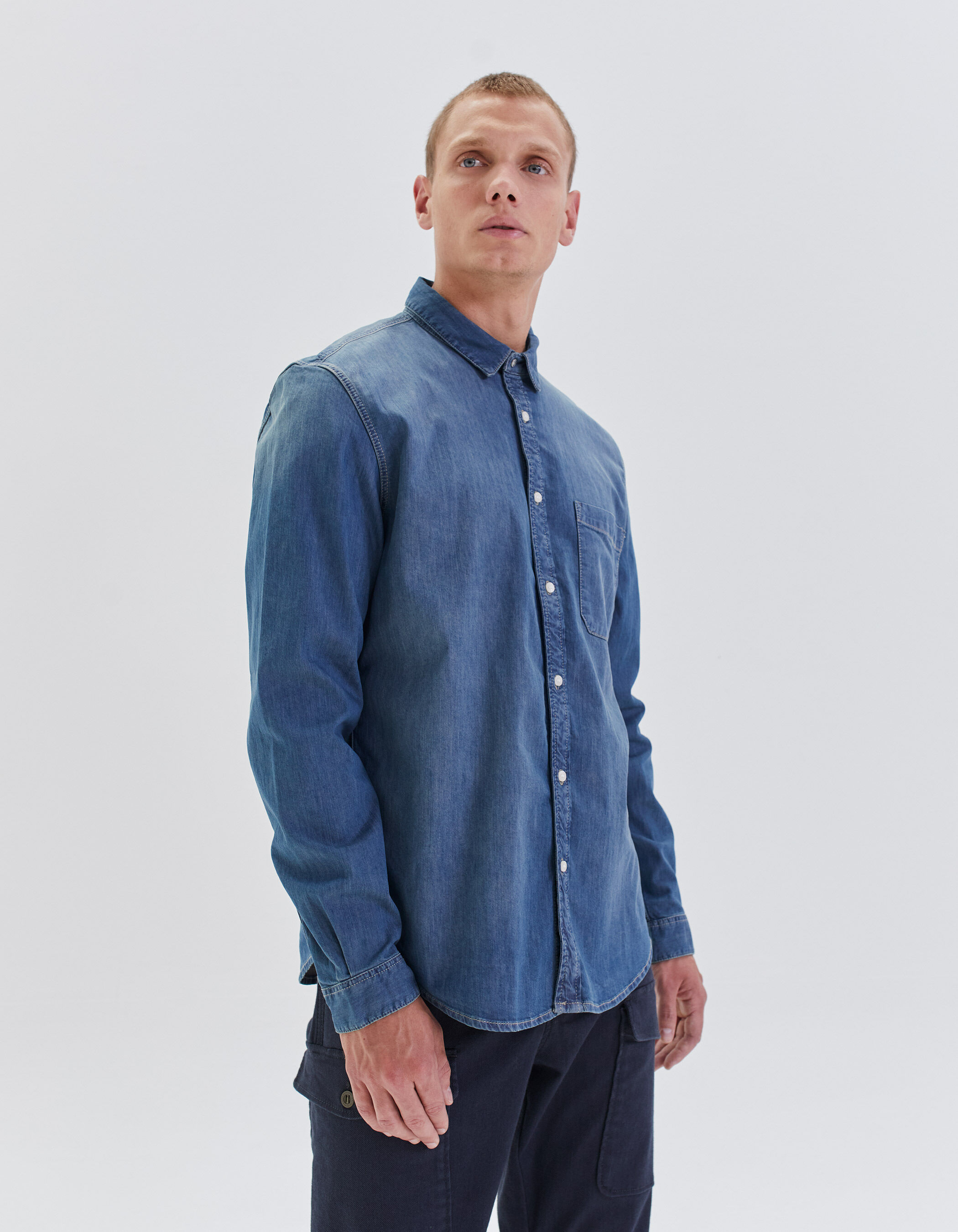 Chemise homme en jean outlet
