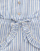 Baby girls' blue and white striped playsuit-6
