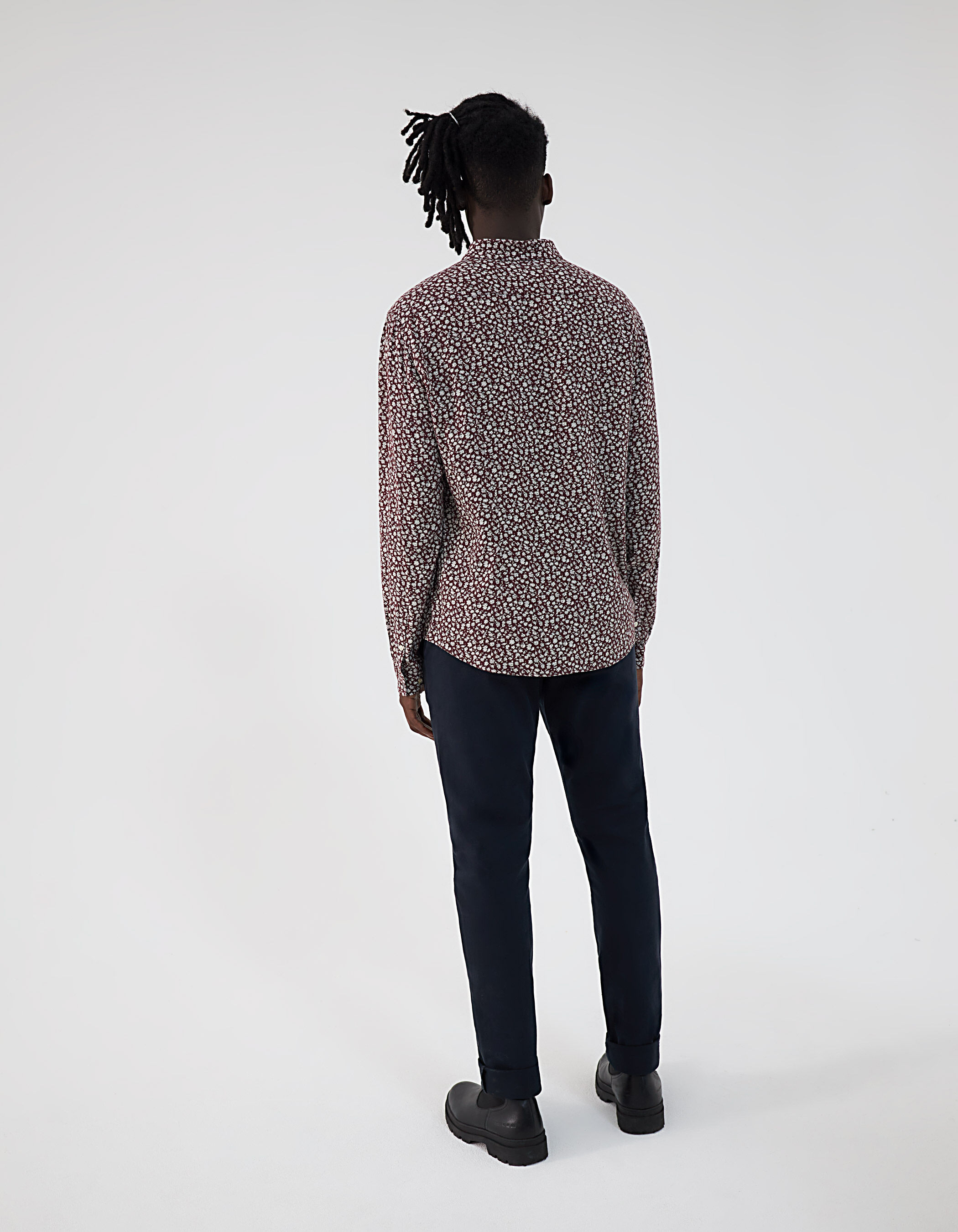 Chemise fleurie ikks best sale homme