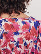 Women’s flash floral print recycled loose top-5