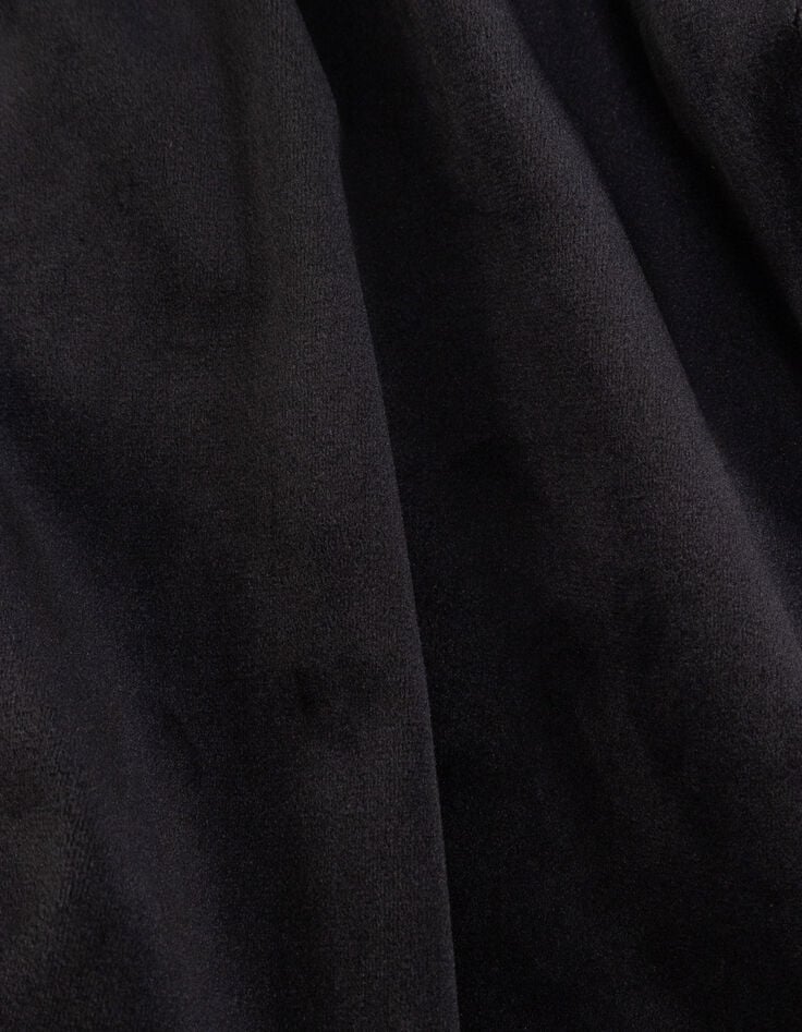 Robe noire velours brodé volants tulle fille-10 Robe noire velours brodé volants tulle fille-10