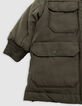 Baby Boy khaki nylonbeschichteter Parka-5