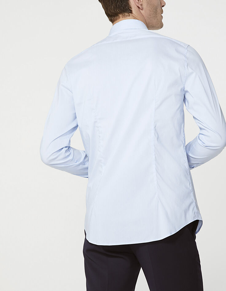 Chemise rayée bleue homme-3 Chemise rayée bleue homme-3
