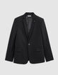 Americana SLIM negra punto Milano hombre-10