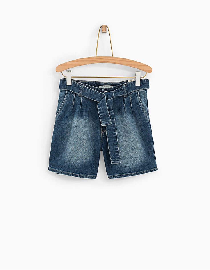 Stone Blue Mom-Jeansshorts für Mädchen-2