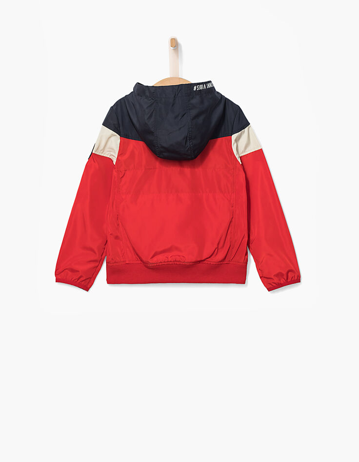 Coupe-vent tricolore packable garçon-5