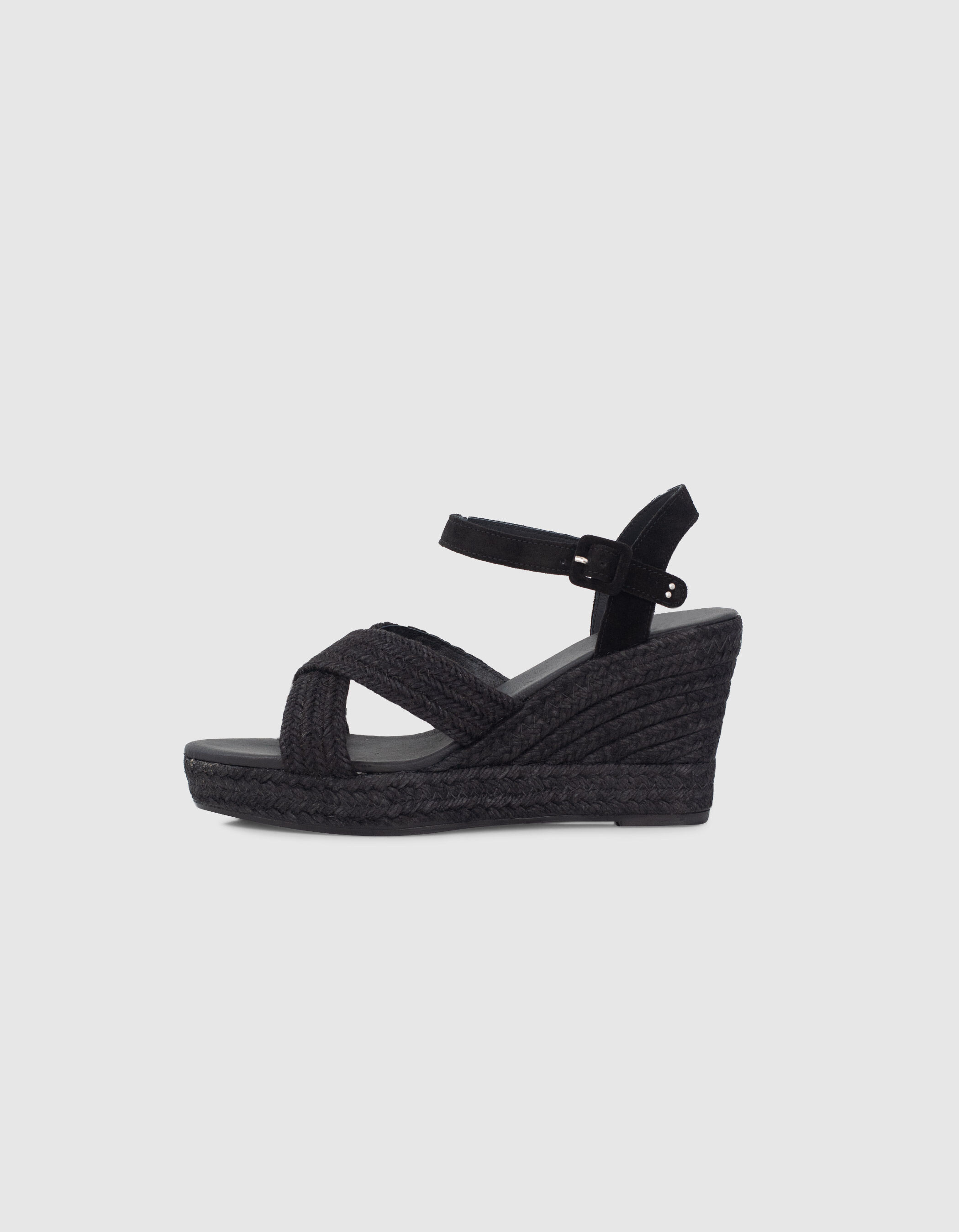 Sandales compensees raphia hot sale